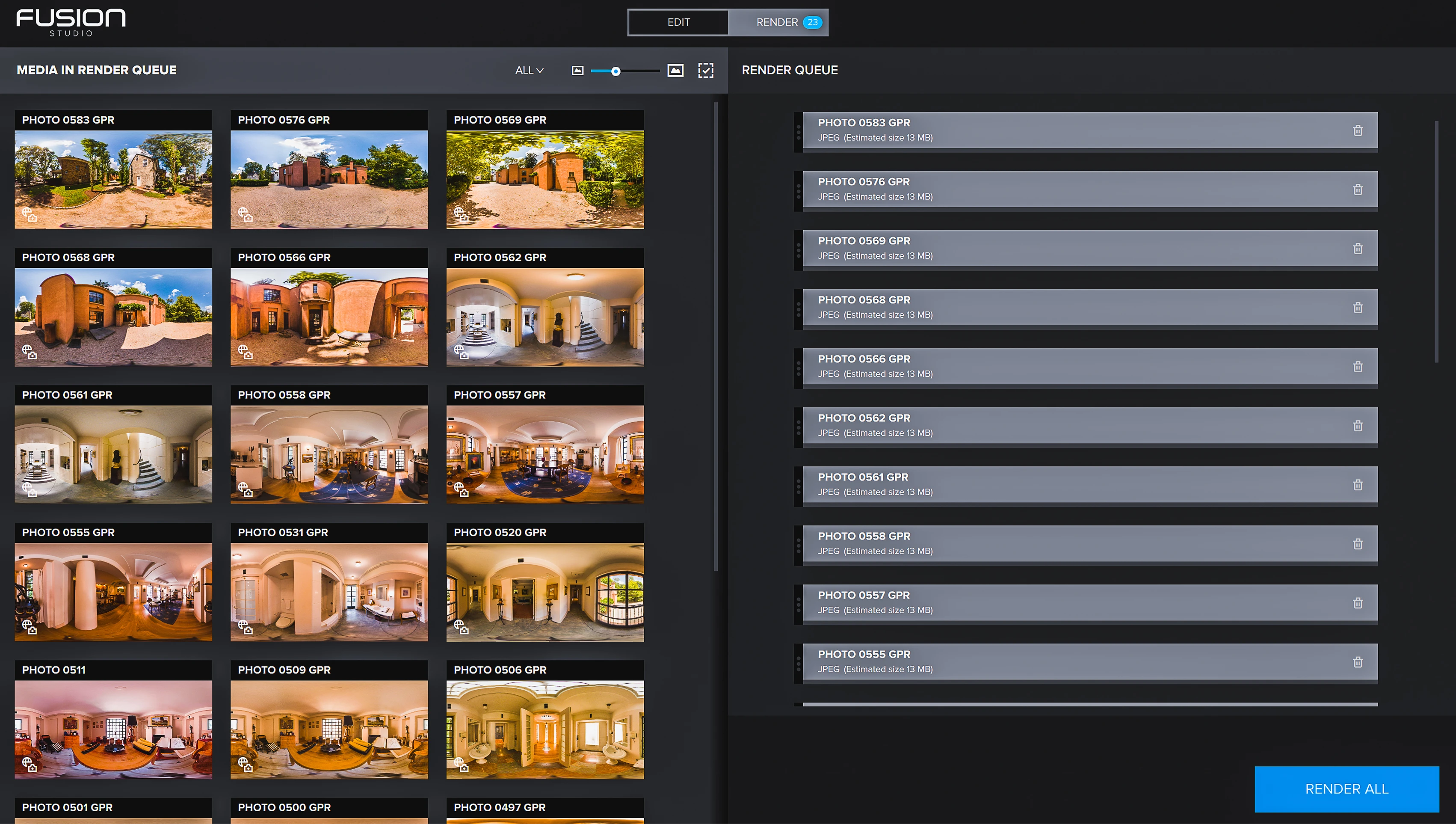A closer look at the Fusion Studio interface