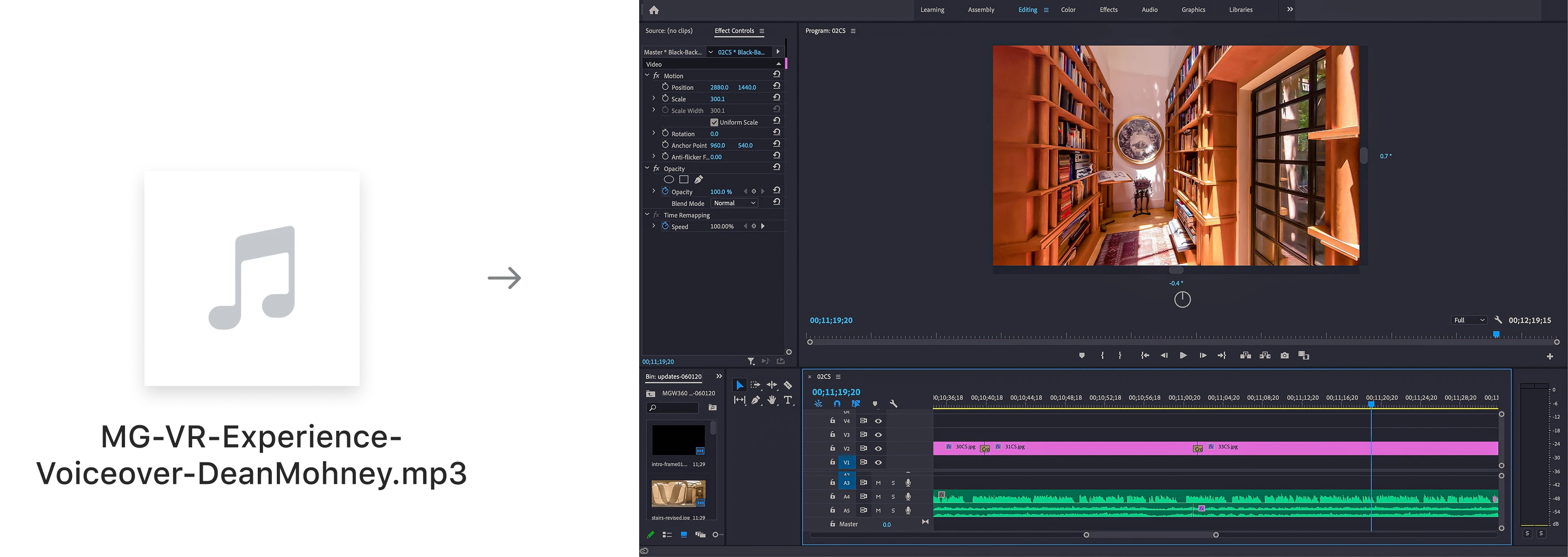 Editing the voiceover audio in Adobe Audition and Premiere Pro